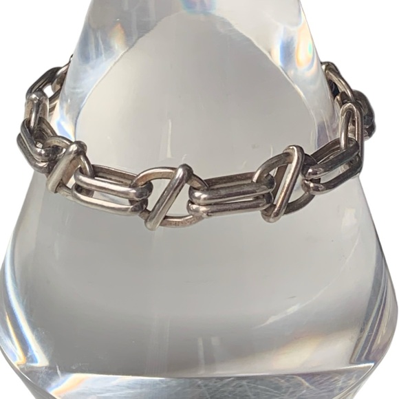 Made in Italy Sterling Silver Link Chain Bracelet Italian Unisex Women’s Men’s - Picture 1 of 6
